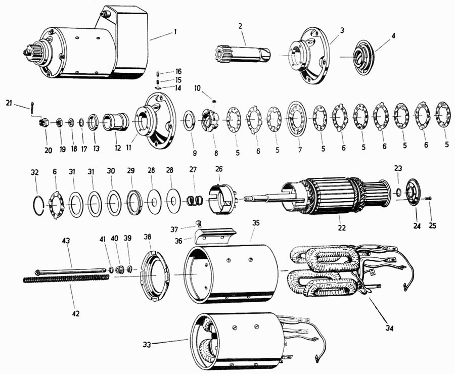 Электрическое оборудование, стартер Fortschritt Е-281-С