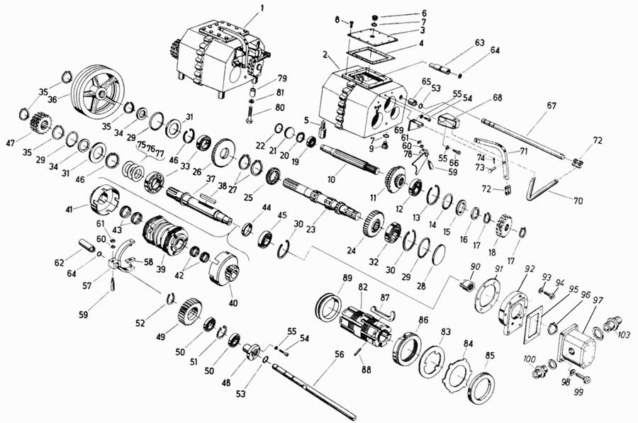 Цилиндрическая зубчатая реверсивная передача Fortschritt Е-281-С