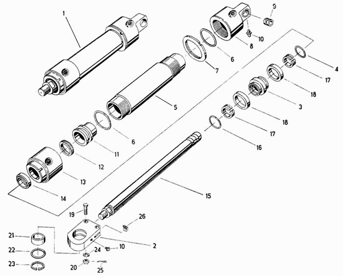 Рабочий цилиндр – регулировочное устройство Fortschritt Е-281-С