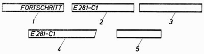 Таблички и надписи Fortschritt Е-281-С