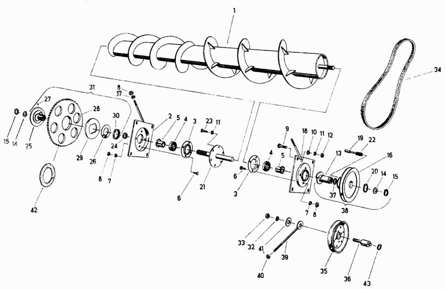 Транспортирующий шнек Fortschritt Е-281-С