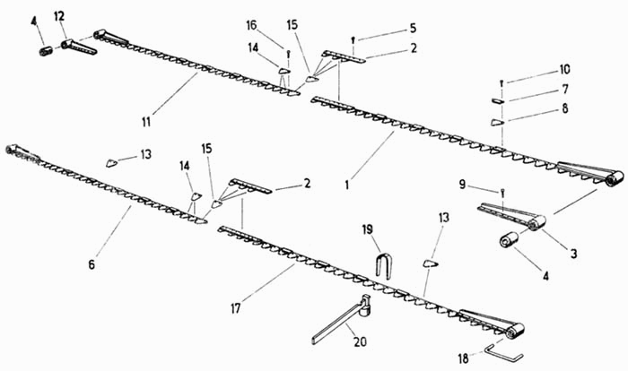 Косилочные ножи Fortschritt Е-281-С