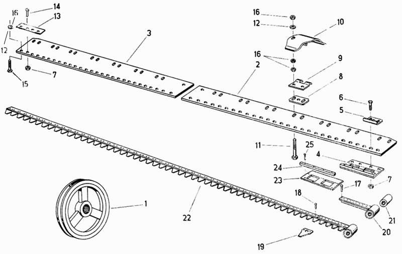 Двойной ножевой брус Fortschritt Е-281-С