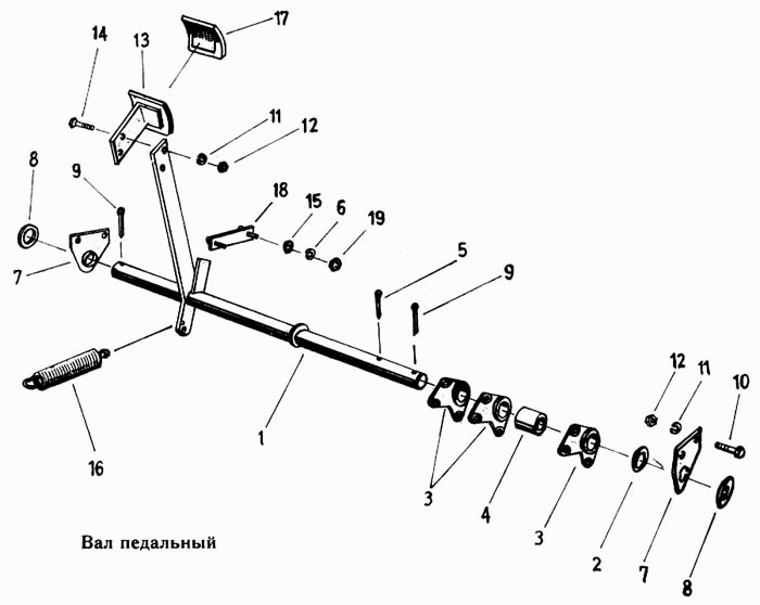 Вал педальный Fortschritt Е-303