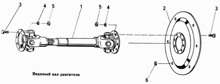 Ведомый вал двигателя Fortschritt Е-303