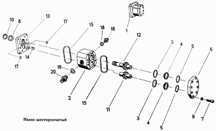 Насос шестеренчатый Fortschritt Е-303