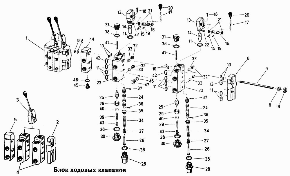 Блок ходовых клапанов Fortschritt Е-303