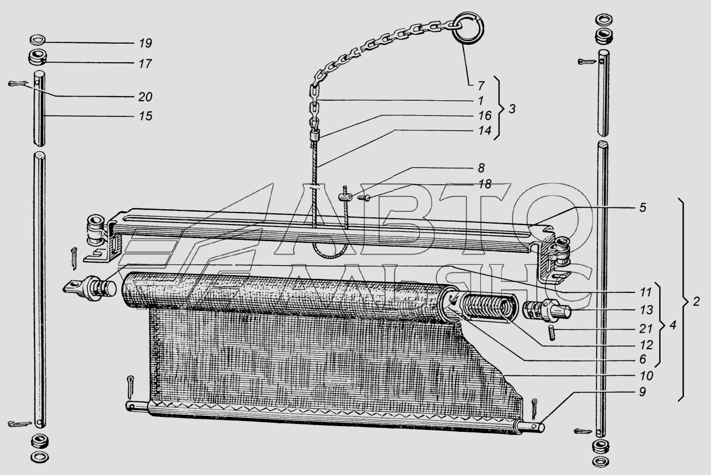 Трубопроводы масляного радиатора ХТЗ Т-151К. Каталог 2006г.