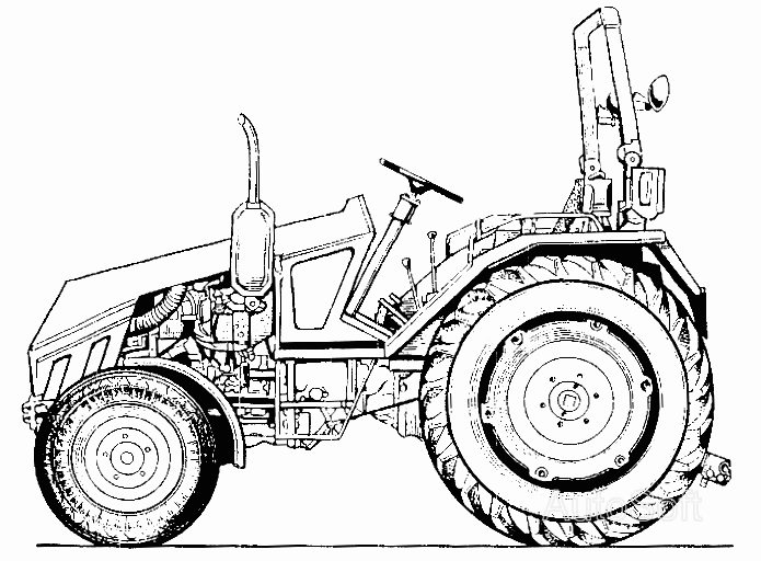 Трактор Т-25Ф. Общий вид ХТЗ Т-25Ф. Каталог 2004г.
