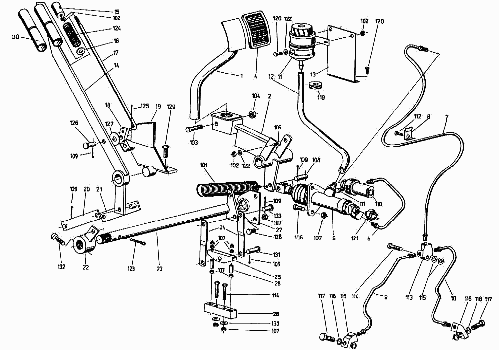 Тормозная система Кировец-Ландтехник Е-281 “MARAL-125”