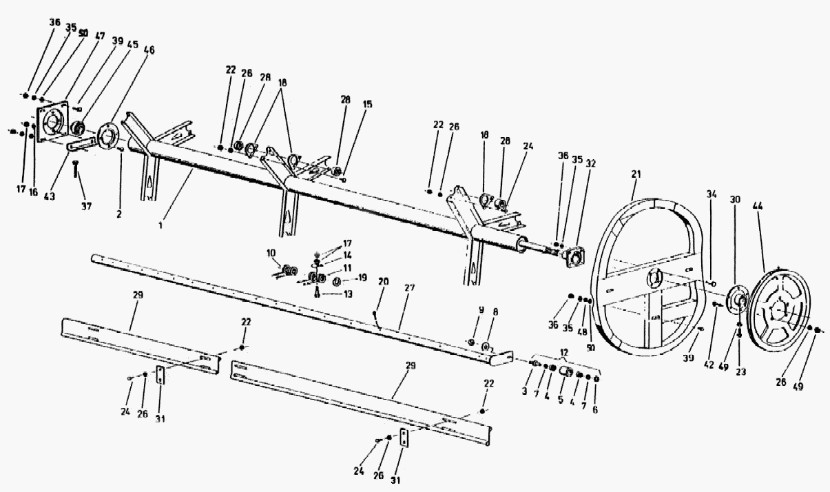 Мотовило Кировец-Ландтехник Жатка S42