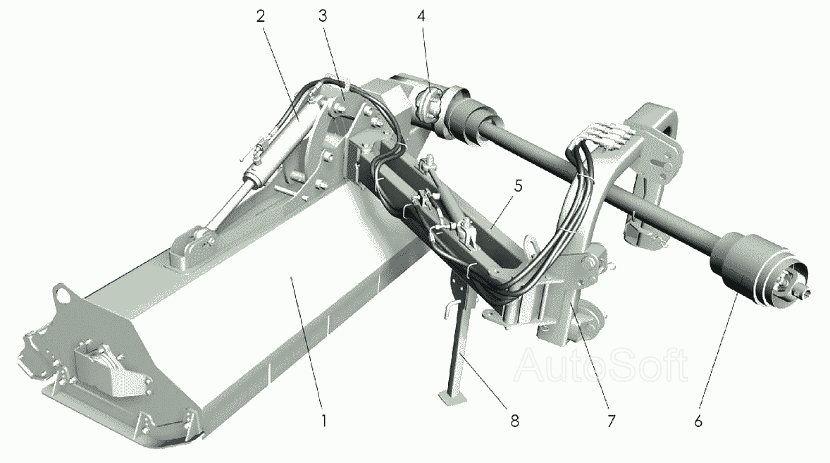 Общий вид косилки Клевер КДК-184 “Cheege”. Каталог 2007г.