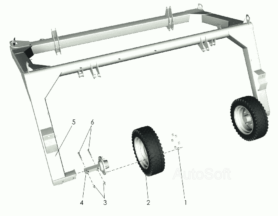 Рама и колеса Клевер КРП-302 “Беркут”. Каталог 2007г.