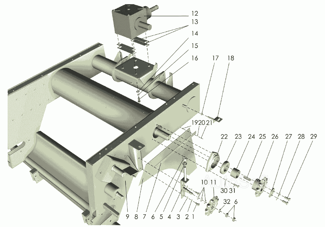 Рама (вид справа) Клевер ППР-120 “Pelikan”. Каталог 2007г.