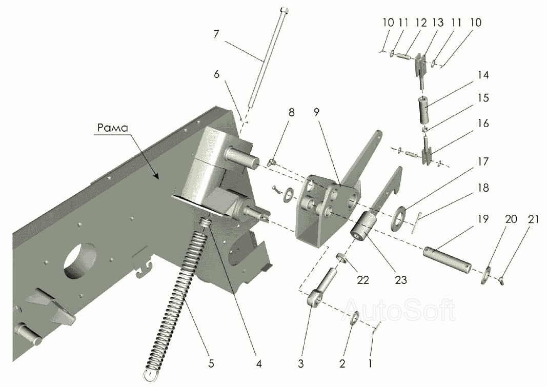 Фиксатор задней камеры Клевер ППР-120 “Pelikan”. Каталог 2007г.