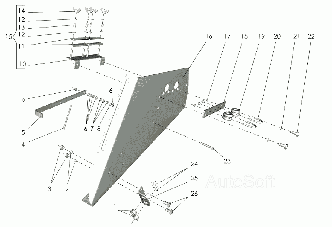 Боковина левая Клевер ППР-120 “Pelikan”. Каталог 2007г.