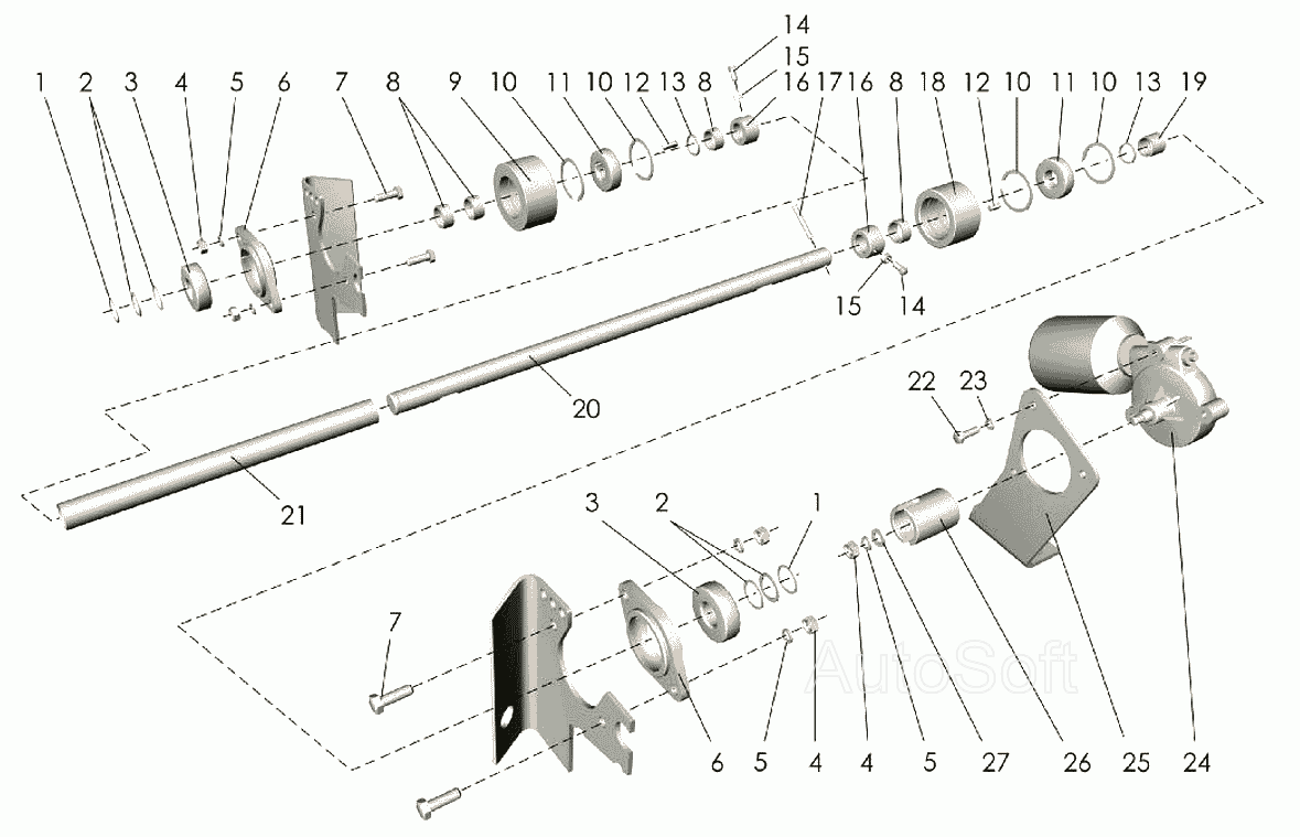 Вал и электропривод Клевер ППР-120 “Pelikan”. Каталог 2007г.