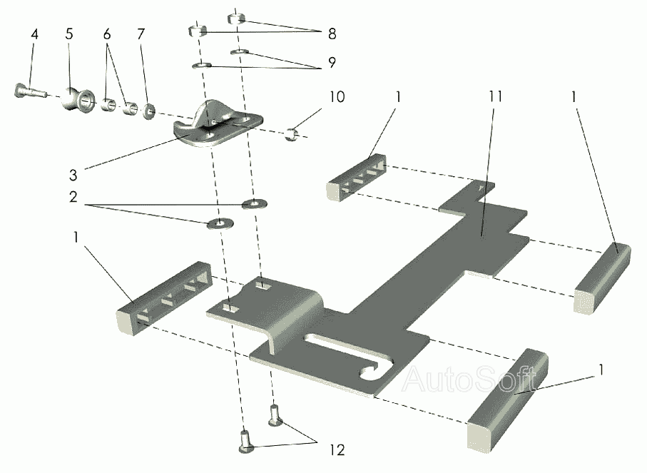 Каретка нижняя Клевер ППР-120 “Pelikan”. Каталог 2007г.