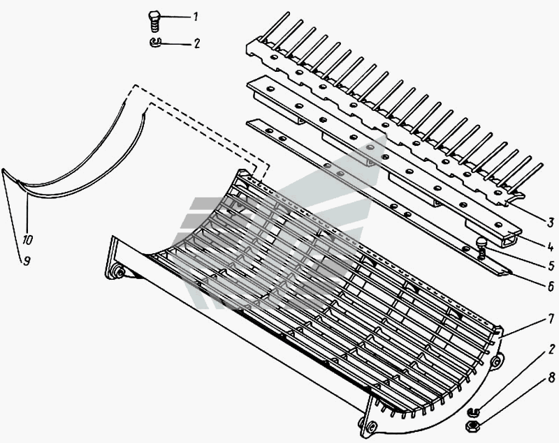 Подбарабанье с надставкой КДМ 2-90В (Енисей-1200-1) КЗК Енисей 1200