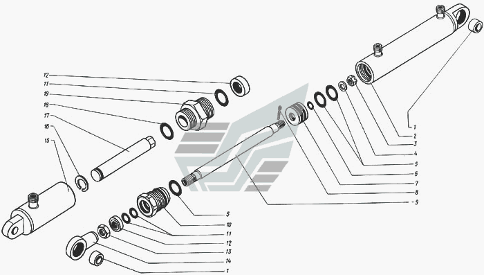 Гидроцилиндры ГА 38000, ГА 66010 КЗК Енисей 1200