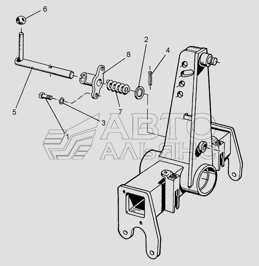 Locking device D25x220 Lemken EurOpal 5HX. Каталог 2010г.