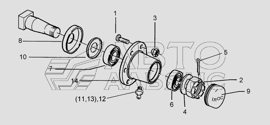 Bearing 5/93,5/140 M14 50×50 Lemken EurOpal 7X. Каталог 2010г.