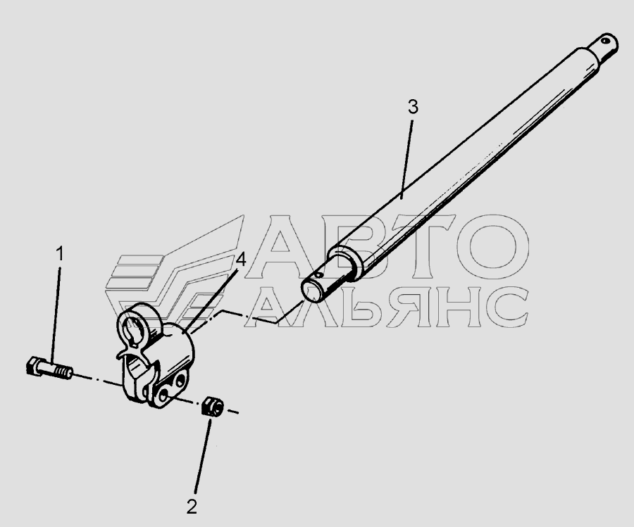 Lower link connection D55/55 L2 Z3 Lemken Smaragd 7/300. Каталог 2010г.