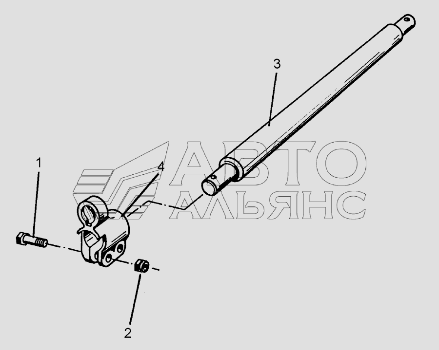 Lower link connection D68/68 L1100 Z58 K700 Lemken Smaragd 9/400K. Каталог 2010г.