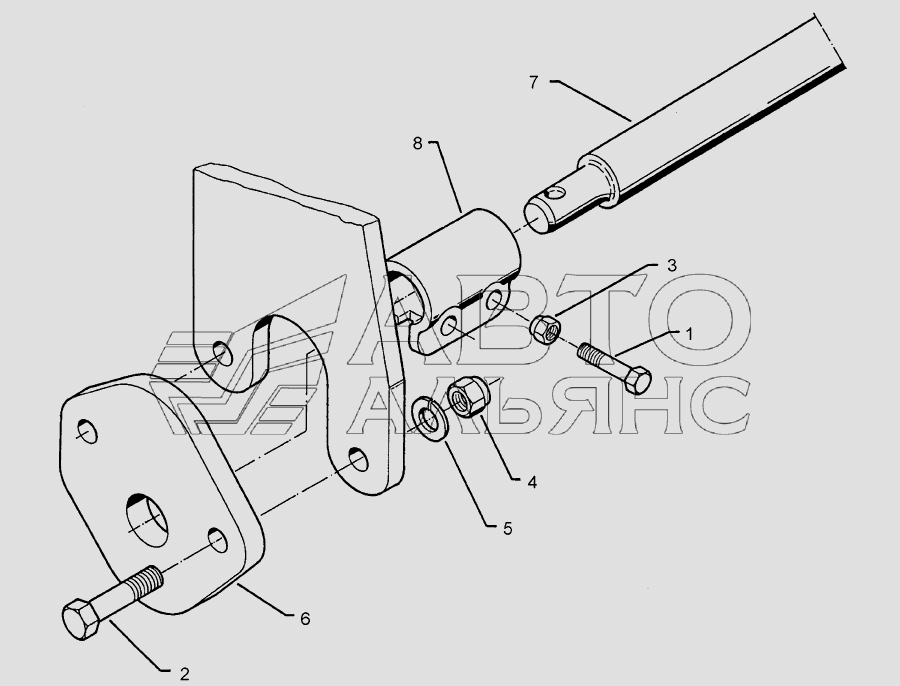 Lower link connection E55 L2 Z3 Lemken Smaragd 9/400K. Каталог 2010г.