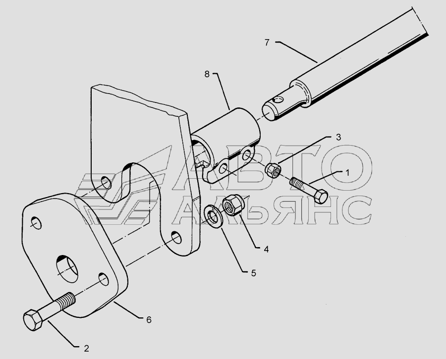 Lower link connection E68 L1100 Z58 K700 Lemken Smaragd 9/400K. Каталог 2010г.