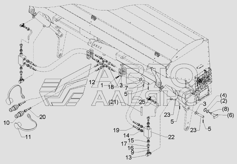 Hydraulic assembly Saphir 7 DZ 63/30/245 Lemken Saphir 7/400. Каталог 2010г.