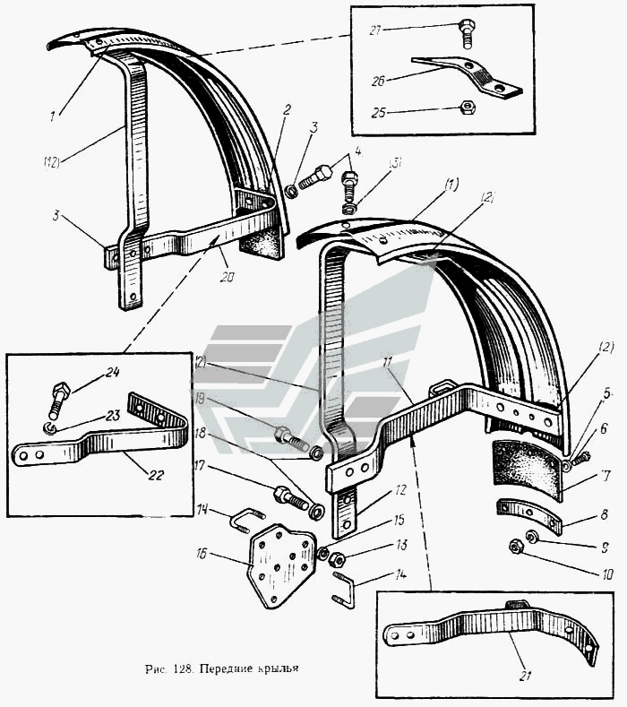 Передние крылья МТЗ-100
