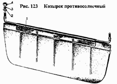 Козырек противосолнечный МТЗ-1221. Каталог 1997г.