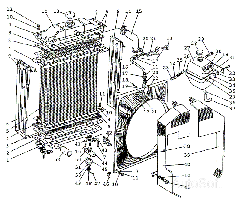 Радиатор водяной МТЗ-1222/1523. Каталог 2009г.