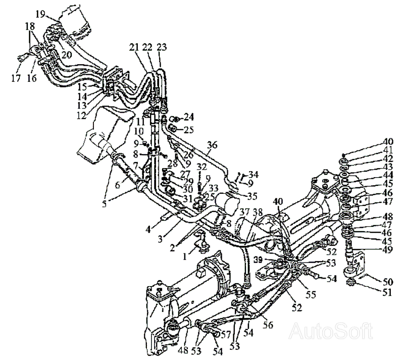 Управление рулевое гидрообъемное МТЗ-1222/1523. Каталог 2009г.