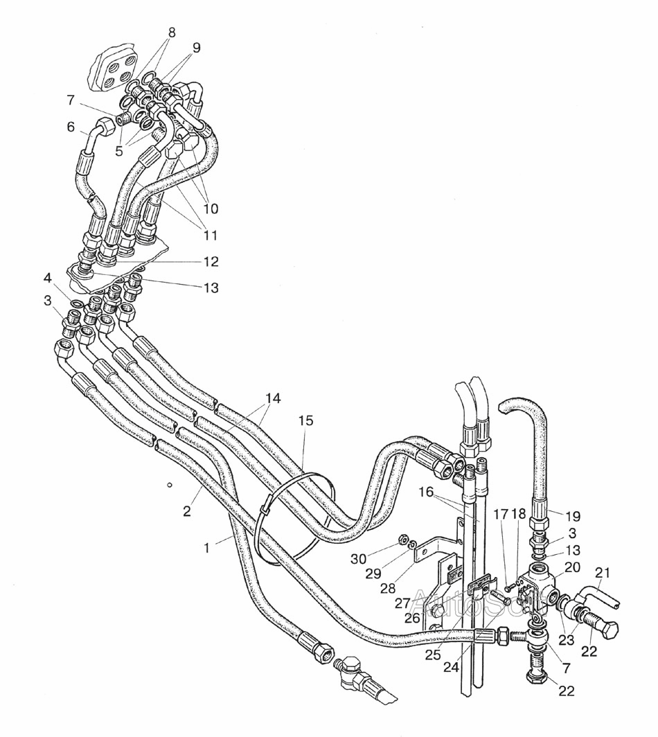 Управление рулевое гидрообъемное (реверс) МТЗ-1523