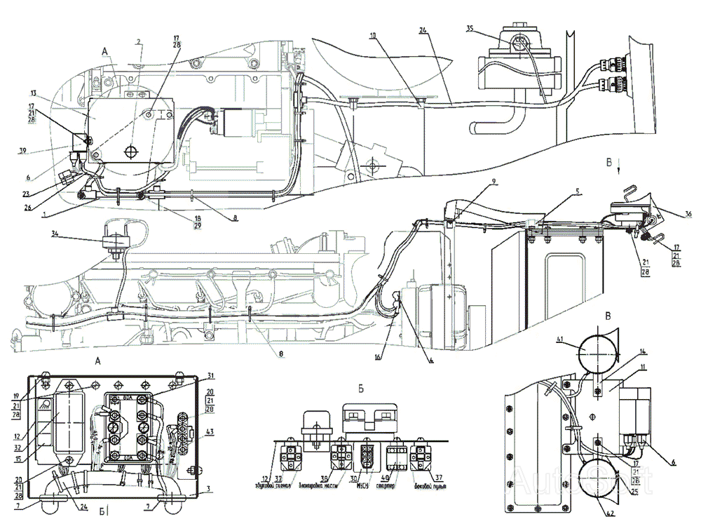 Электрооборудование двигателя(2822ДЦ/2822.1) МТЗ-2522. Каталог 2010г.