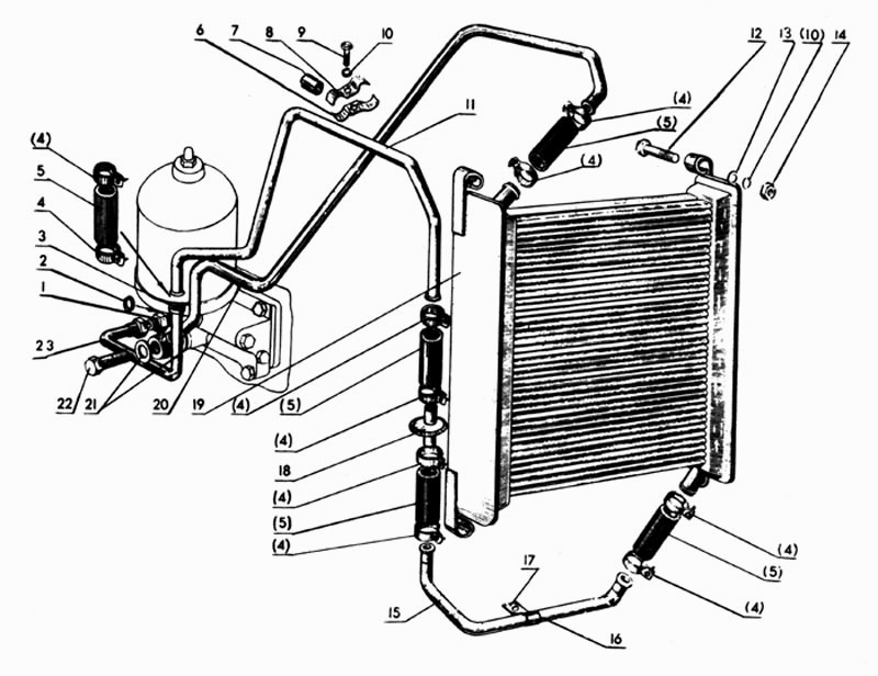 Масляный радиатор МТЗ-80. Каталог 1998г.