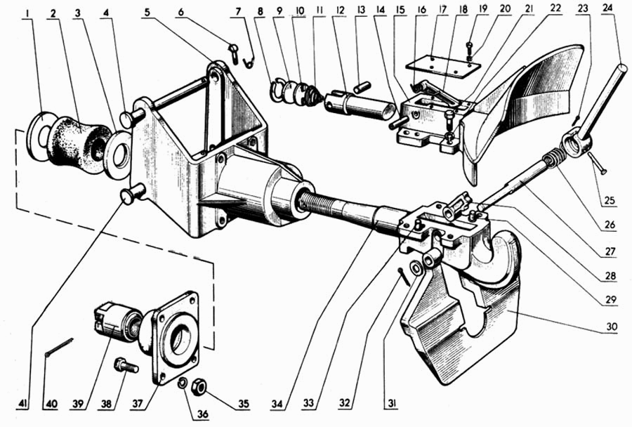 Буксирное устройство МТЗ-80. Каталог 1998г.