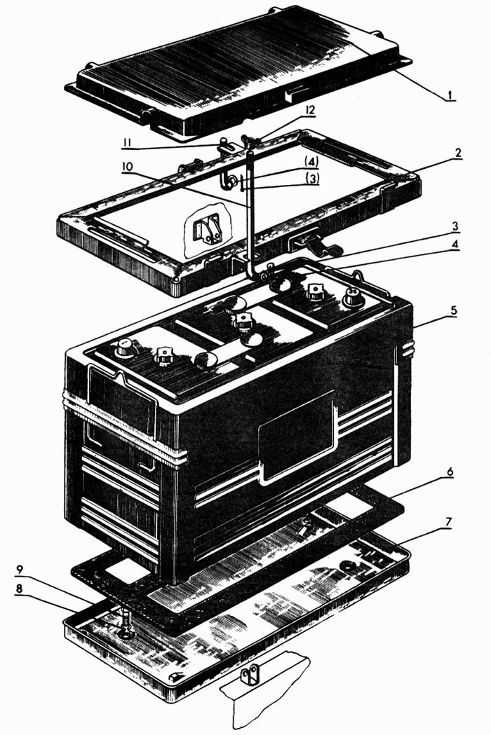 Аккумуляторная батарея МТЗ-80. Каталог 1998г.