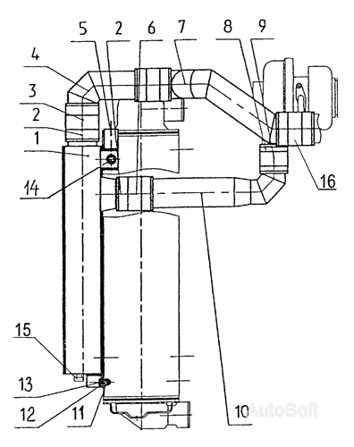 Охладитель наддувочного воздуха (Д-245.5S2/Д-245.43S2) МТЗ-900/920/950/952. Каталог 2009г.