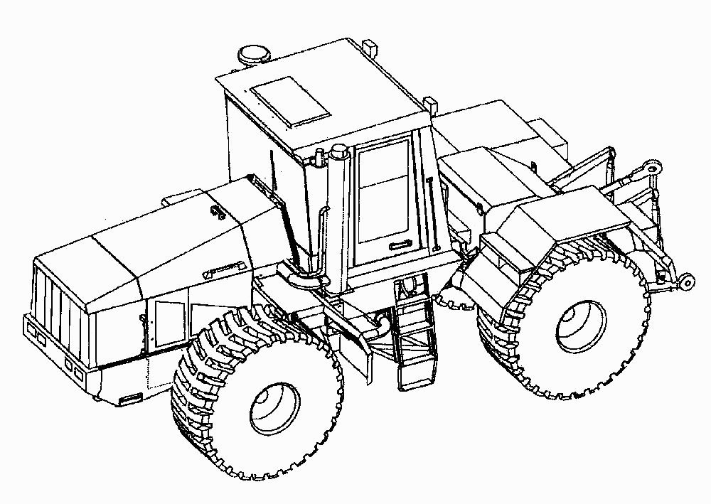 Общий вид трактора ПТЗ K-744P1. Каталог 2001г.