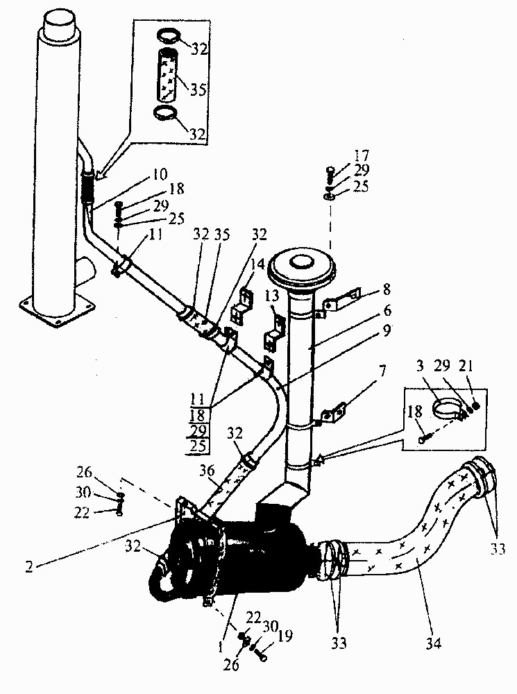 Система очистки воздуха ПТЗ K-744P1. Каталог 2001г.