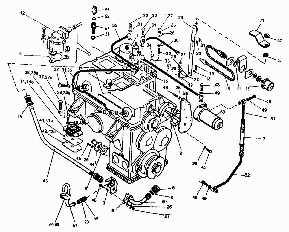 Установка коробки передач ПТЗ K-744P1. Каталог 2001г.