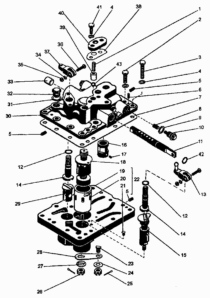 Механизм переключения передач ПТЗ K-744P1. Каталог 2001г.