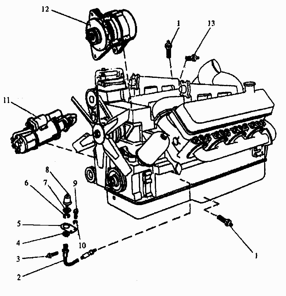 Электрооборудование двигателя ПТЗ K-744P1. Каталог 2001г.