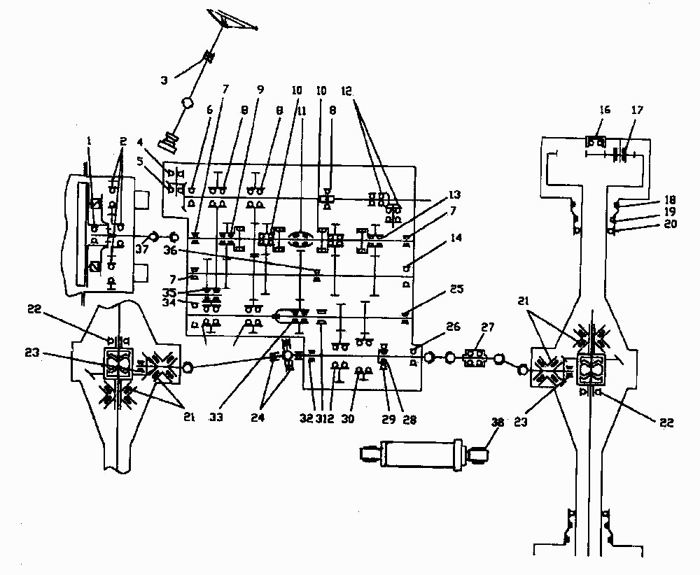 Подшипники трактора ПТЗ K-744P1. Каталог 2001г.