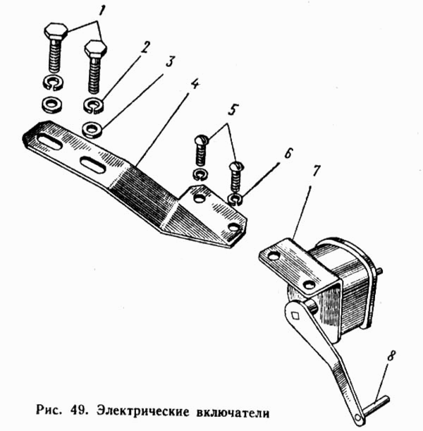 Электрические включатели ЮМЗ-6Л. Каталог 1991г.