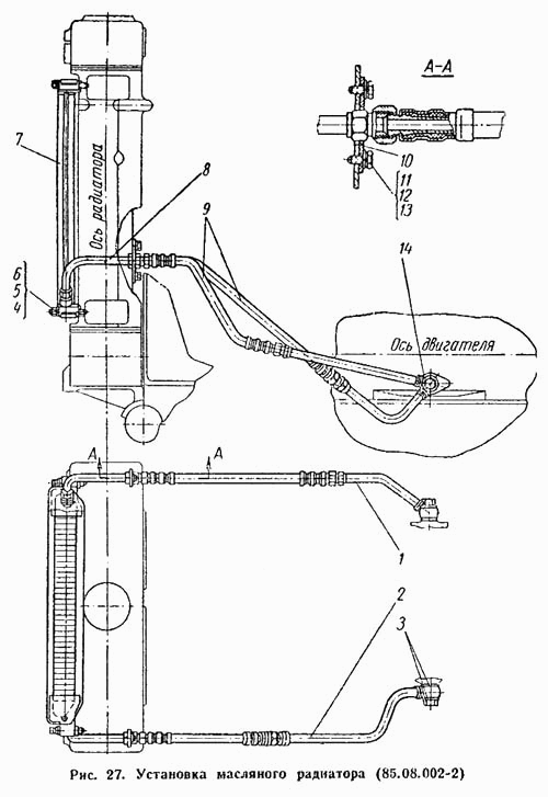 Установка масляного ротора (85.08.002-2) ВгТЗ ДТ-75М. Каталог 1996г.