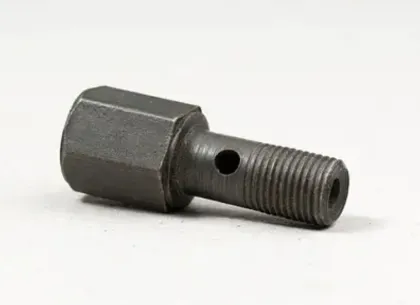 Штуцер 240-1111112 обратки форсунки М10*1 МТЗ (10-10, L-39) (1 отв.) (пр-во РЗТ, г.Ромны)